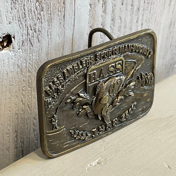 1988 BASS Bassmaster Belt Buckle Bass Anglers Sportsman Society Fishing - Picture 5 of 9
